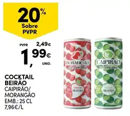Continente Cocktail Beirão Caipirão/Morangão promoção