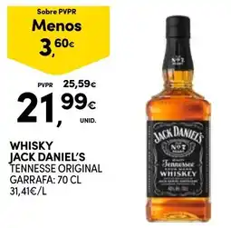 Continente Whisky jack daniel's tennessee original promoção