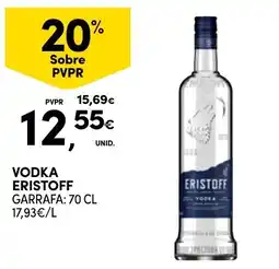 Continente Vodka eristoff promoção