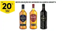 Continente whiskies da marca grant's promoção