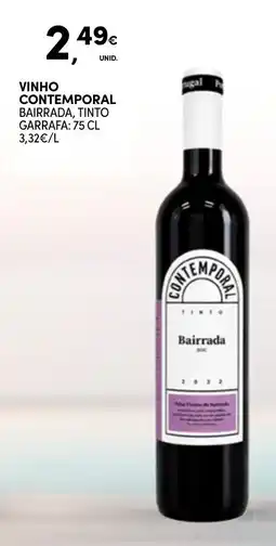 Continente Vinho contemporal bairrada, tinto promoção