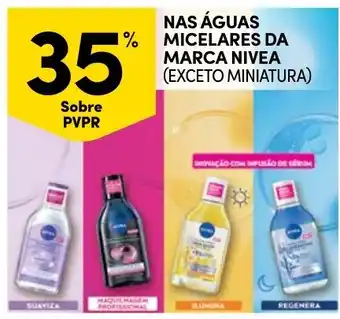 Continente Águas micelares da marca nivea promoção