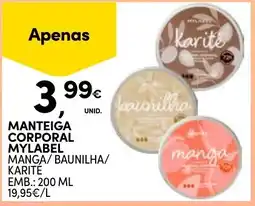 Continente Manteiga corporal mylabel promoção