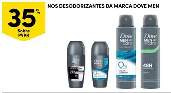 Continente nos desodorizantes da marca dove men promoção