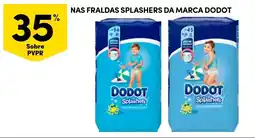 Continente fraldas splashers da marca dodot promoção