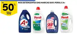 Continente detergentes das marcas skip, persil e a+ promoção