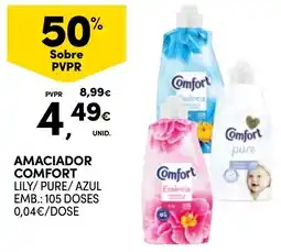 Continente Amaciador comfort lily/pure/azul promoção