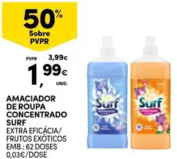 Continente Amaciador de roupa concentrado surf promoção