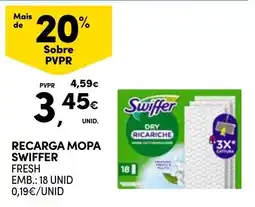 Continente Recarga mopa swiffer fresh promoção