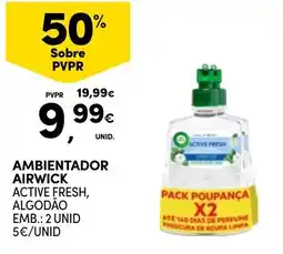 Continente Ambientador airwick active fresh, algodão promoção
