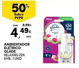 Continente ambientador eletrico glade relaxing zen promoção