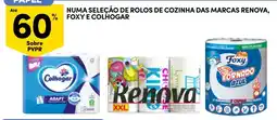 Continente rolos de cozinha das marcas renova, foxy e colhogar promoção