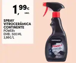 Continente spray vitrocera mica continente power+ promoção