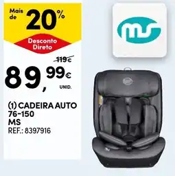 Continente cadeira auto ms promoção