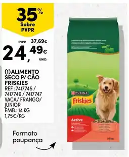 Continente Alimento seco p/ cão friskies promoção