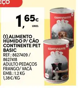 Continente alimento humido p/ cão continentepet basic promoção