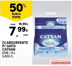 Continente Absorvente p/ gato catsan promoção