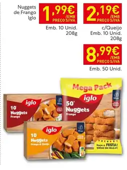 Recheio Nuggets de frango iglo promoção