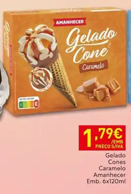 Recheio Gelado Cones Caramelo Amanhecer promoção