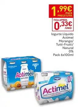 Recheio Actimel promoção