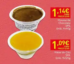 Recheio Mousse de Chocolate SML promoção