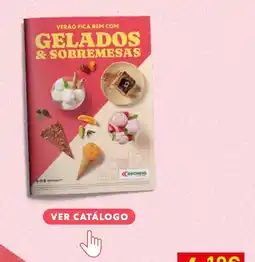 Recheio gelados & sobremesas promoção