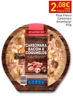 Recheio Pizza fresca carbonara amanhecer promoção