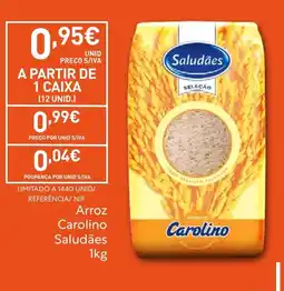 Recheio Arroz Carolino Saludões promoção