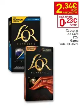Recheio Cápsulas de Café L'Or Gama promoção