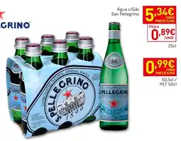 Recheio Água c/Gás San Pellegrino promoção