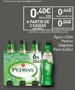 Recheio Água c/Gás Pedras Salgadas promoção