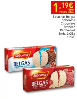 Recheio Bolachas belgas saborosa chocolate branco/ red velvet promoção