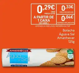 Recheio Bolacha Água e Sal Amanhecer promoção
