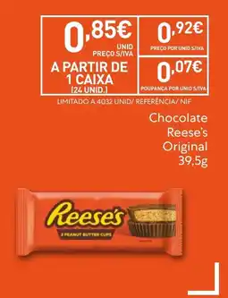 Recheio Chocolate reese's original promoção