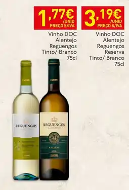 Recheio Vinho DOC Alentejo Reguengos Tinto/ Branco promoção