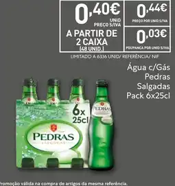 Recheio Água c/Gás Pedras Salgadas promoção