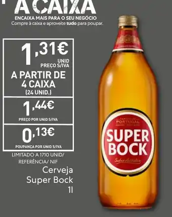 Recheio Cerveja Super Bock promoção
