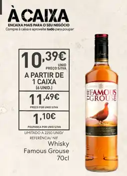 Recheio Whisky Famous Grouse promoção