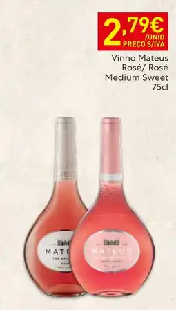 Recheio Vinho Mateus Rosé/ Rosé Medium Sweet promoção