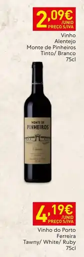 Recheio Vinho Monte de Pinheiros promoção