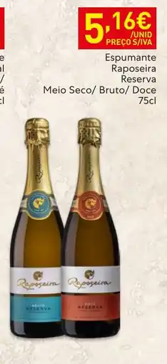 Recheio Espumante Raposeira Reserva promoção