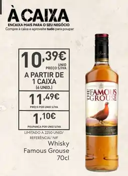 Recheio Whisky Famous Grouse promoção