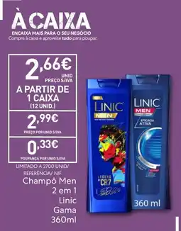 Recheio Champô Men 2 em 1 Linic Gama promoção