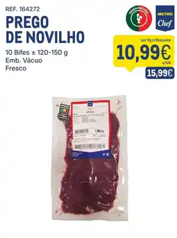 Makro Prego de novilho metro chef promoção