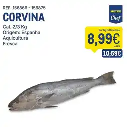 Makro Corvina metro chef promoção
