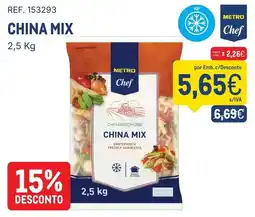 Makro Metro Chef China Mix promoção