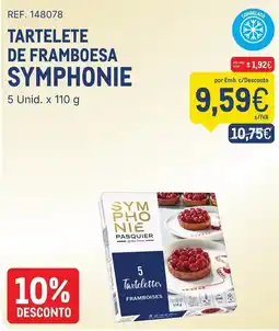 Makro Tartelete de framboesa symphonie promoção