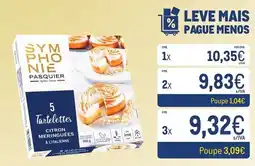 Makro Symphonie Pasquier Tartelettes Citron Meringuées à l'italienne promoção