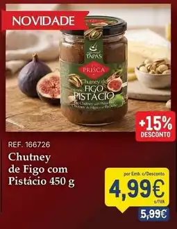 Makro Prisca chutney de figo com pistacio promoção