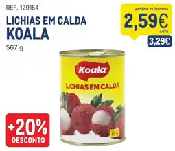 Makro Lichias em calda koala promoção